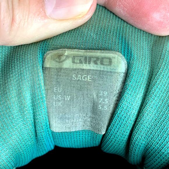 Giro Sage MTB Cycling Shoes Women's Black 7.5 - Picture 4 of 8